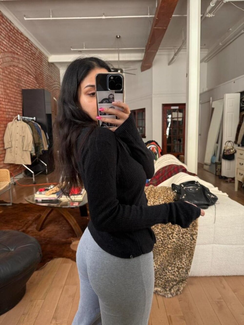 Lululemon Black Ribbed Long Sleeve Top XS/S V Neck Basic - Picture 3 of 8